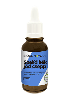Szelíd kék jód csepp