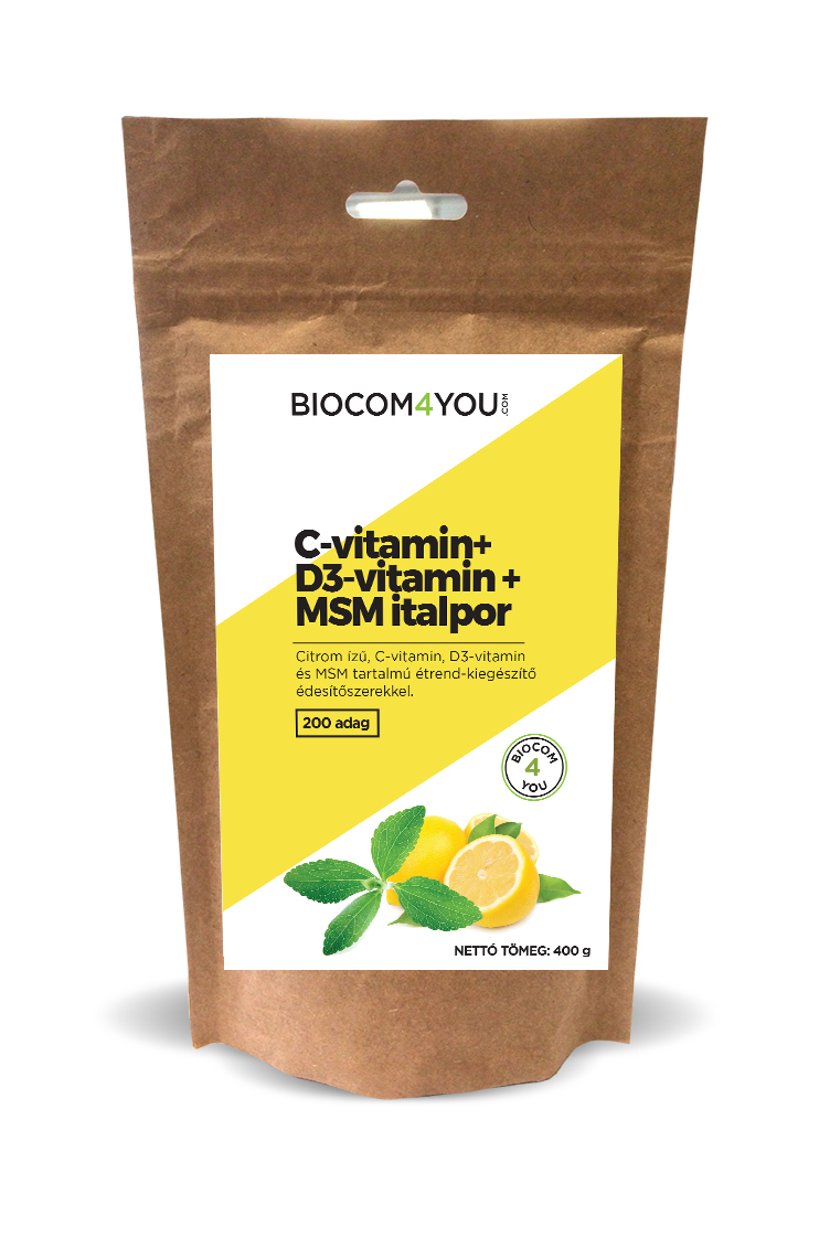 C-Vitamin+D3-Vitamin+MSM Italpor Utántöltő