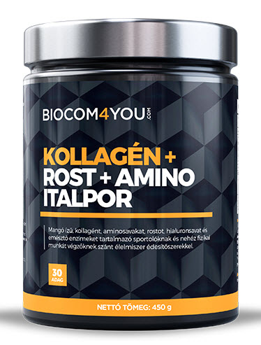 Kollagén+Rost+Amino Italpor Mangó ízű