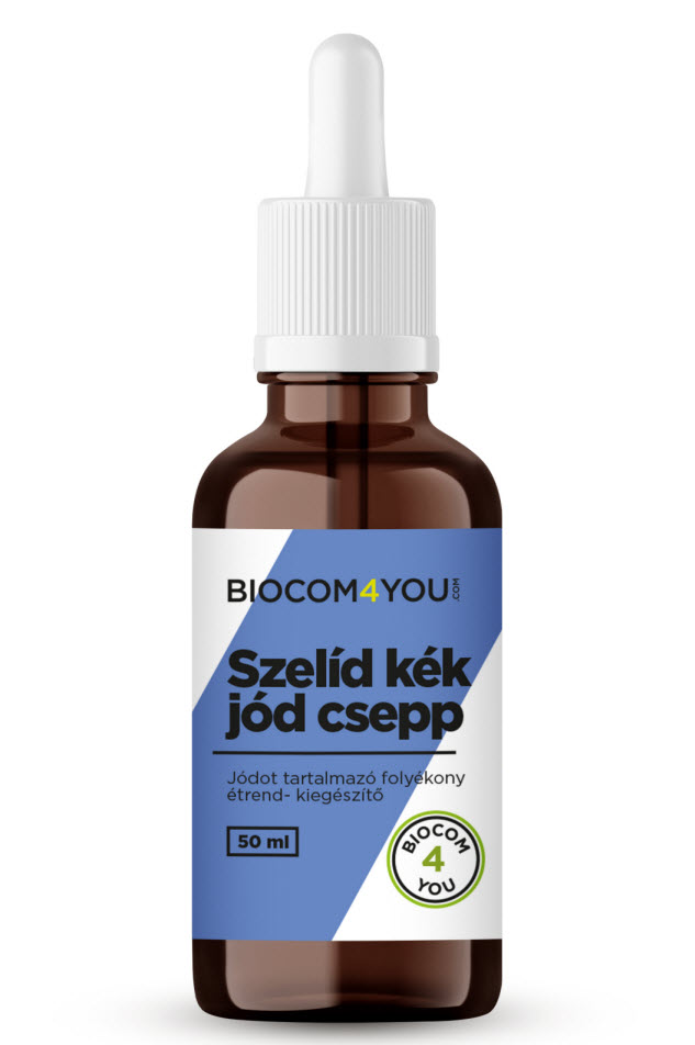 Szelíd kék jód csepp