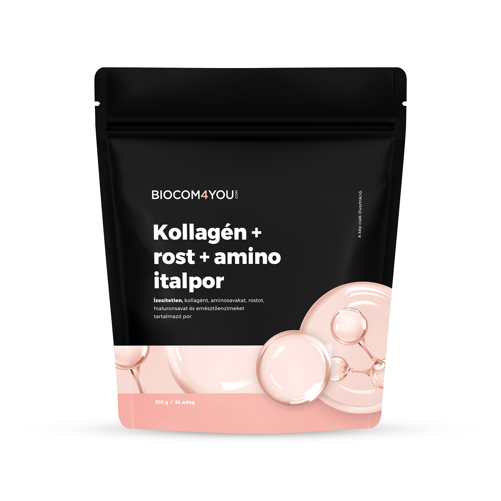 Kollagén+Rost+Amino Italpor, Natúr ízű doypack